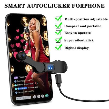Auto Clicker pour smartphone, application de clic rapide pour iPhone et iPad, simulation de clic continu du doigt pour TikTok,  les diffusions en direct, les offres éclair, les tâches de récompense, prêt à l'emploi